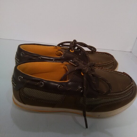 American Eagle Boys Loafers Tie Lace Color Brown Casual Dress Shoe Size … - Picture 12 of 12